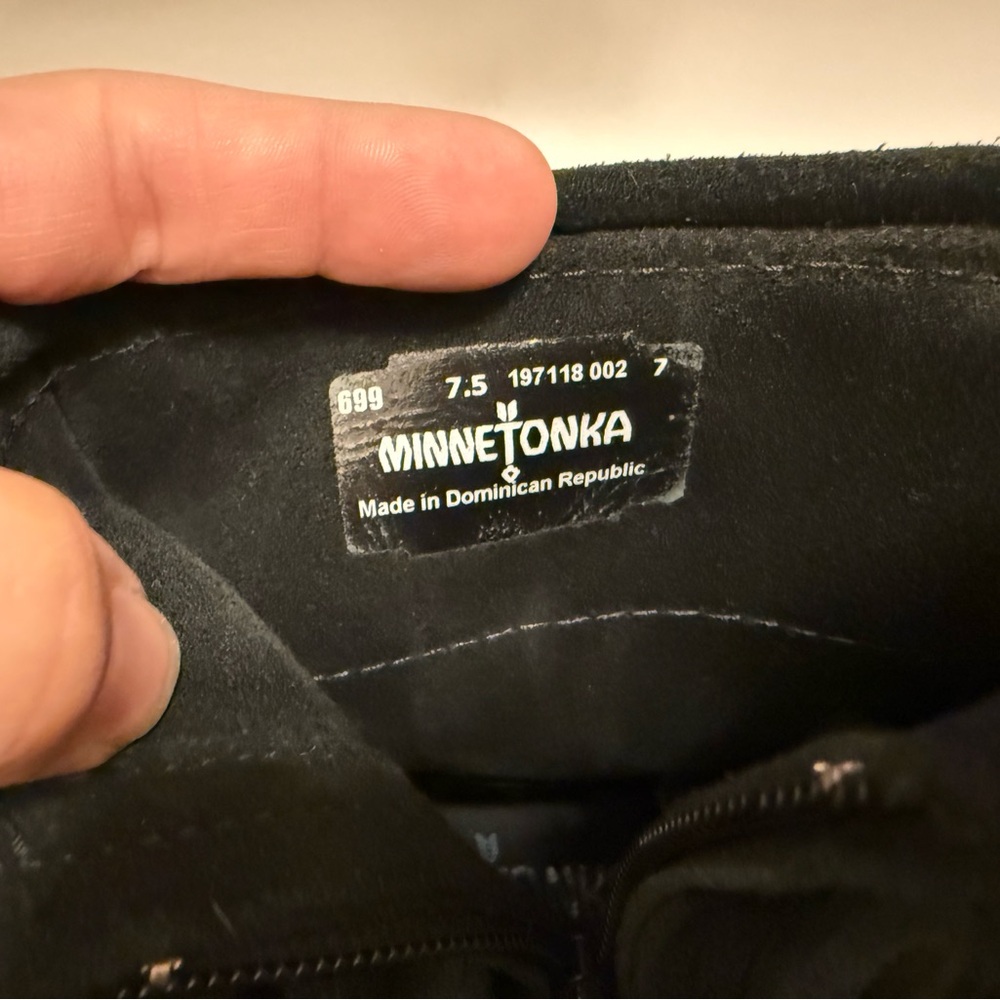 Black Fringe Ankle Boot - Picture 3 of 3